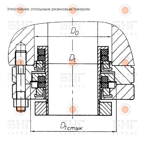 Металлическое уплотнение обсадной колонны чертеж